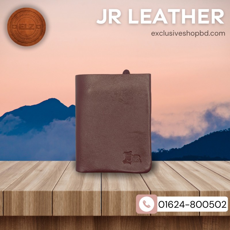 JR original leather wallet  - EP210 Chocolate
